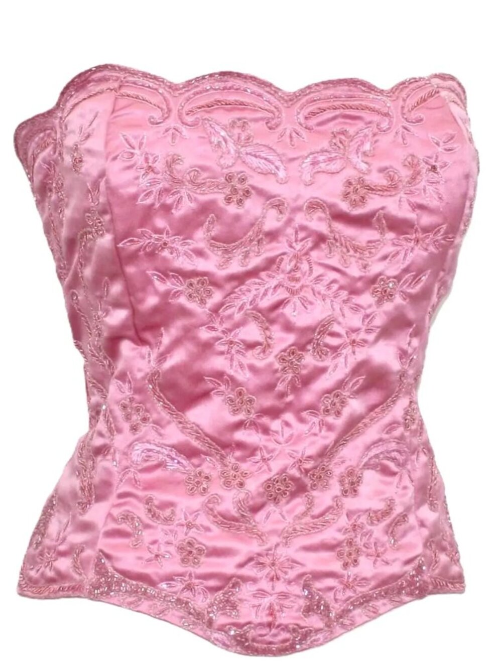 JASDEE Vintage Bustier Corset HandWorkGotta ThreadEmbroidery OnSatin Style F3028